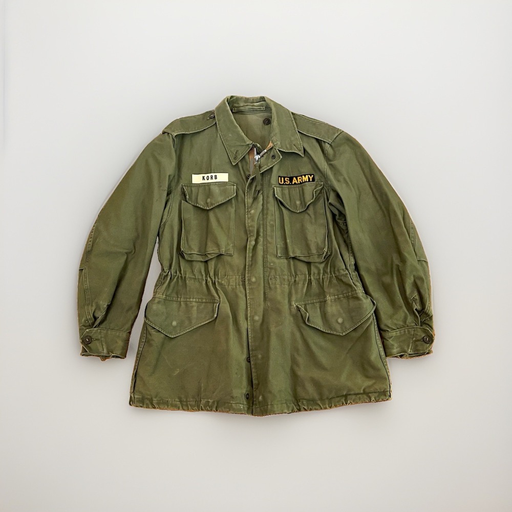 Vintage US Military M65 Field Jacket Coat Men's Large Vietnam OG107 70s EUC